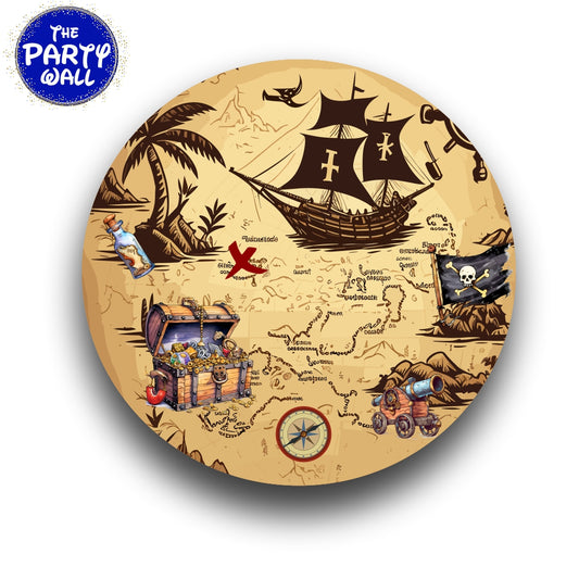 Piratas - Funda para mampara circular