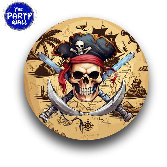Piratas - Funda para mampara circular