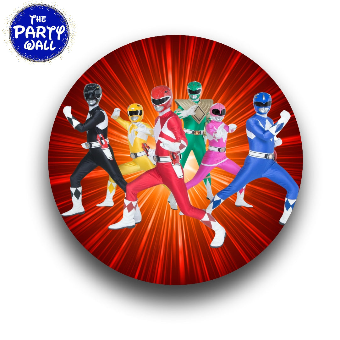 Power Rangers - Funda para mampara circular – The Party Wall Store