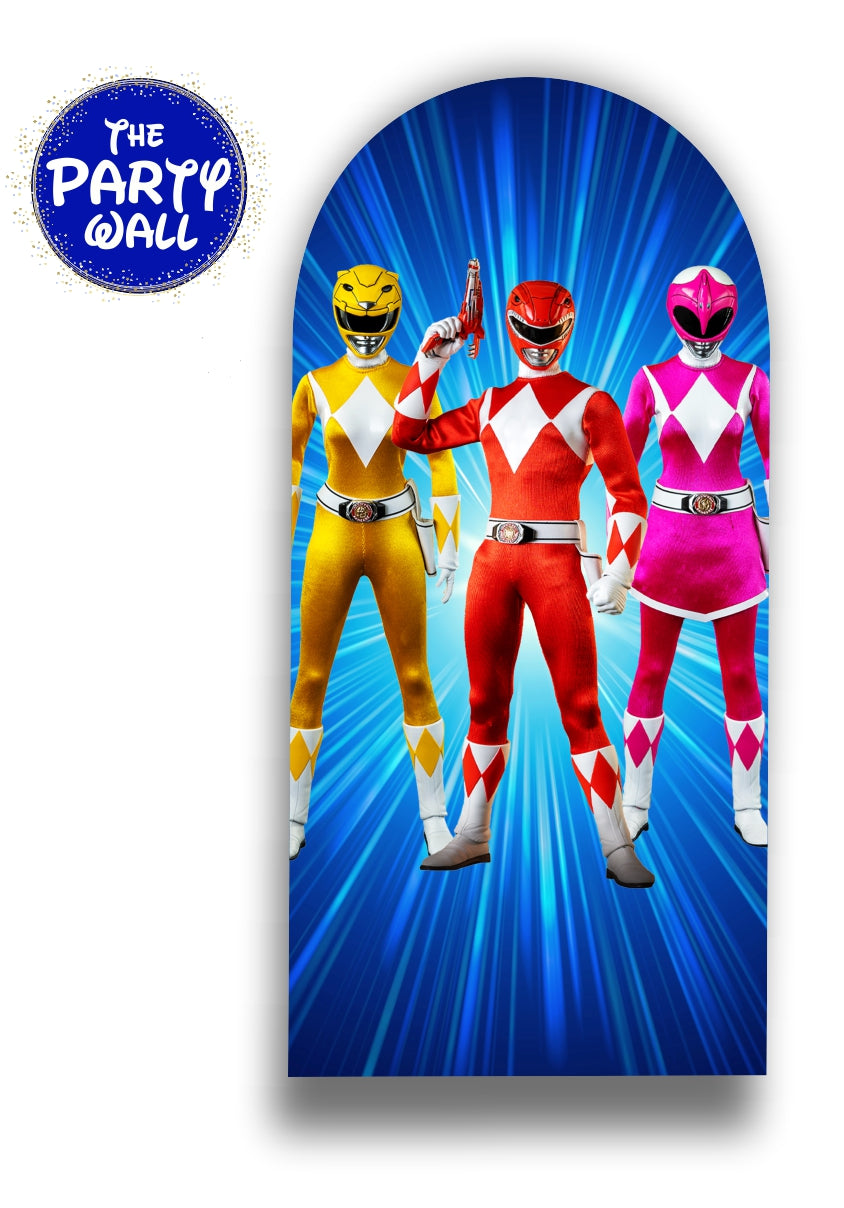 Power Rangers - Funda para mampara de punta redonda