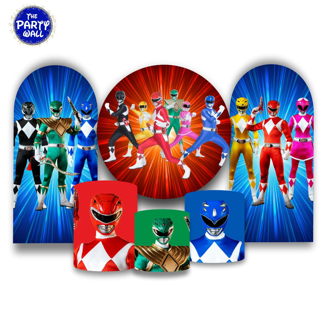 Power Rangers - Fundas para set + 2 complementos