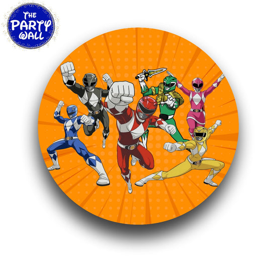 Power Rangers - Funda para mampara circular