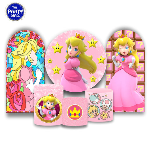 Princesa Peach - Fundas para set + 2 complementos