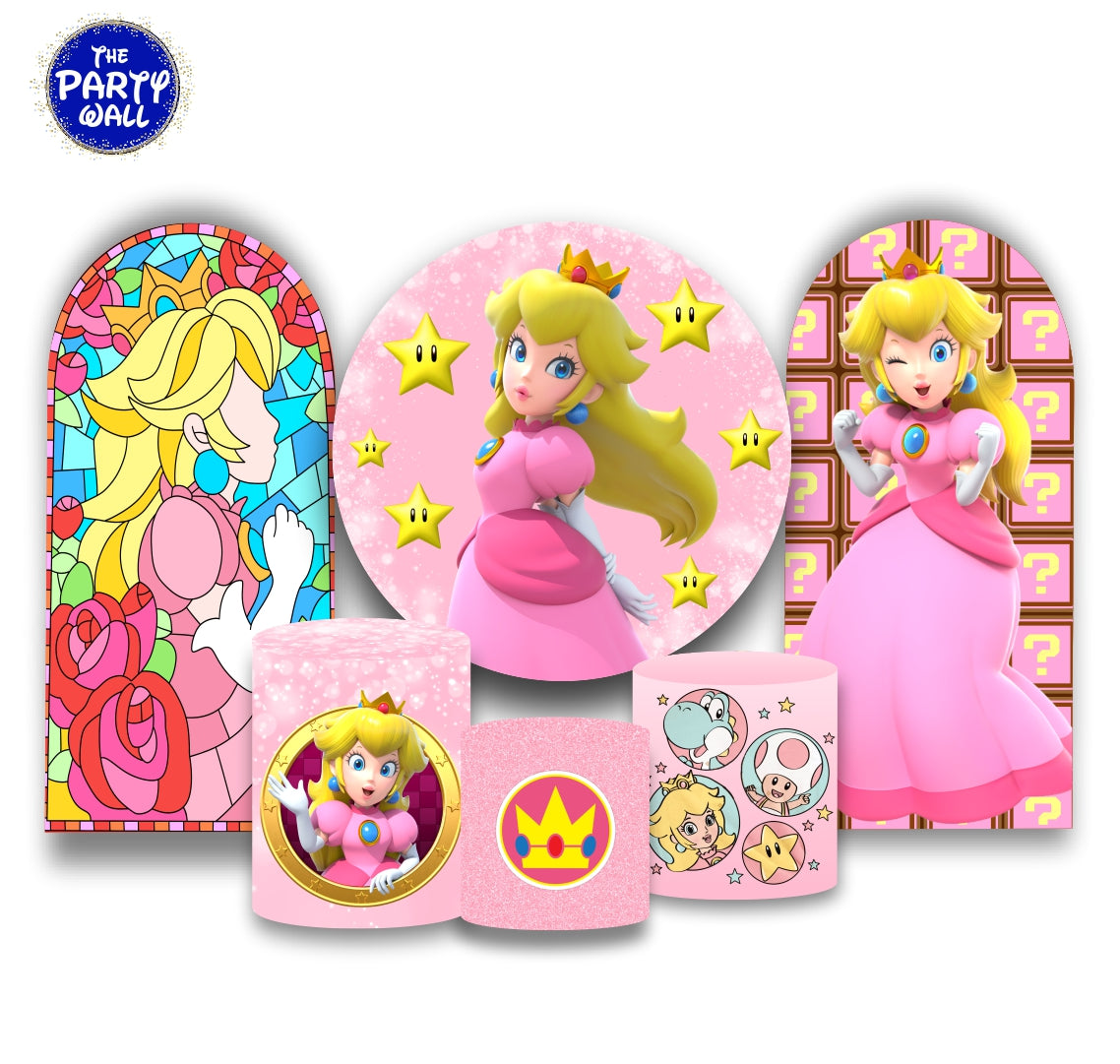 Princesa Peach - Fundas para set + 2 complementos