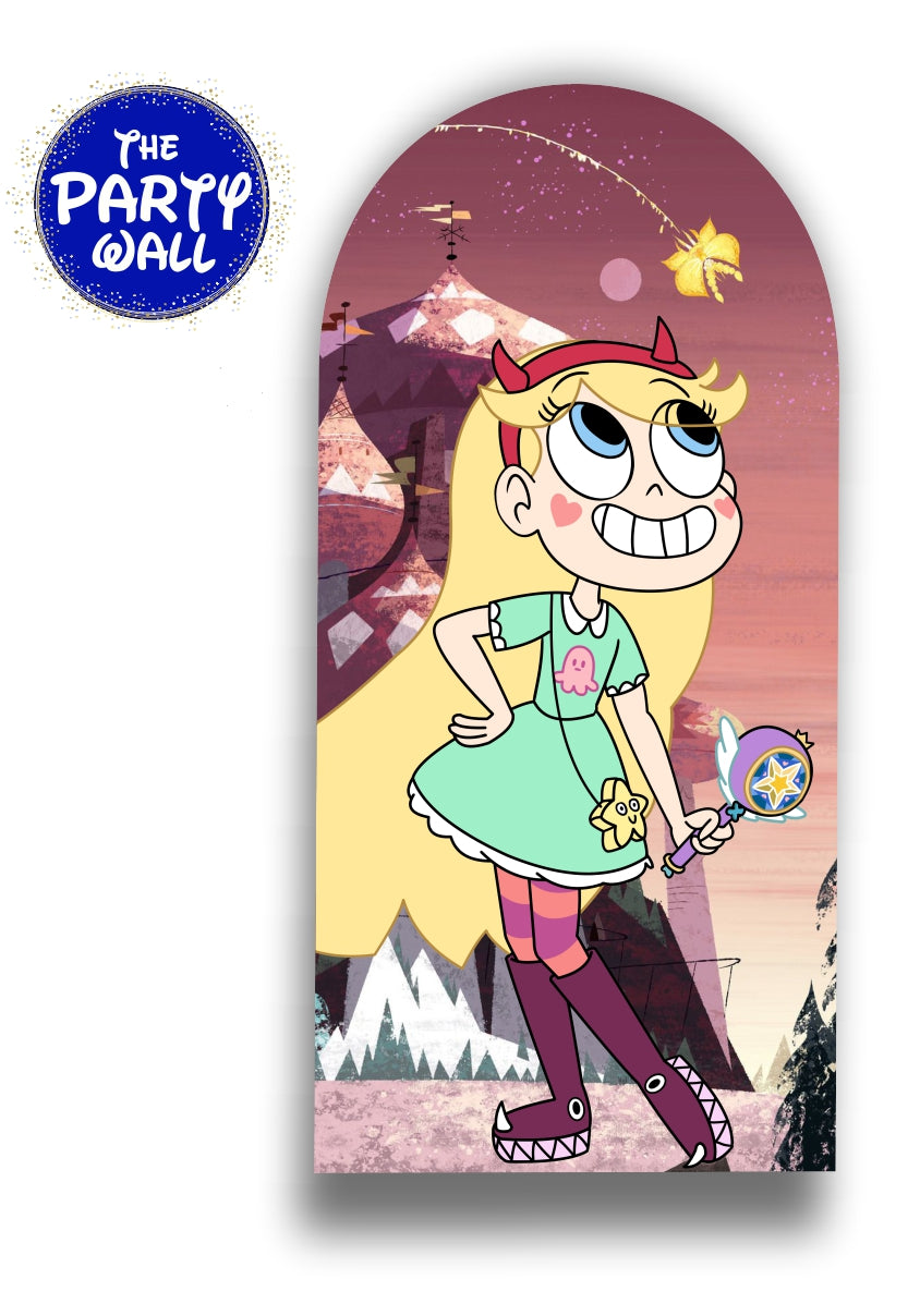 Star Vs. Las Fuerzas Del Mal - Funda para mampara de punta redonda