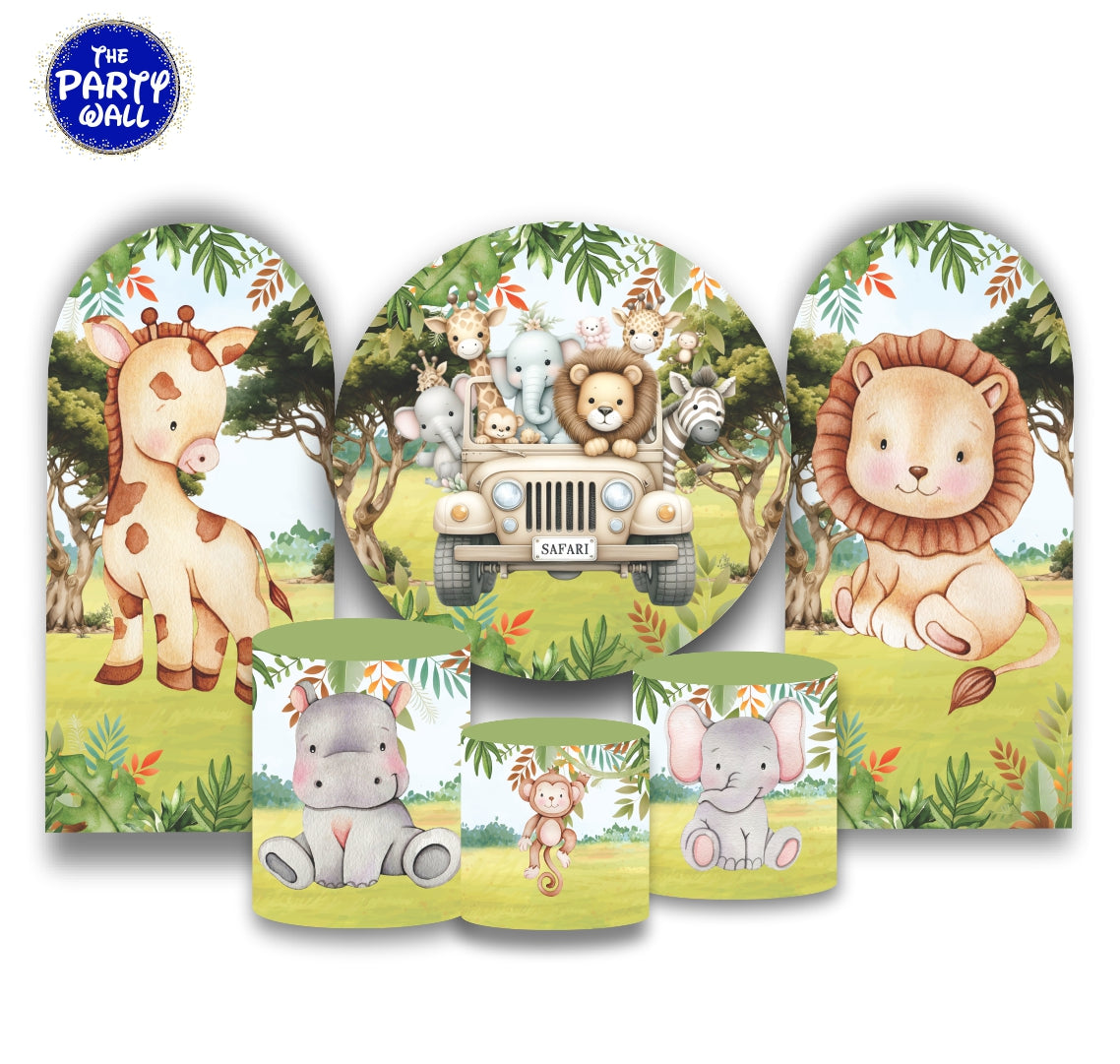 Safari Cute - Fundas para set + 2 complementos