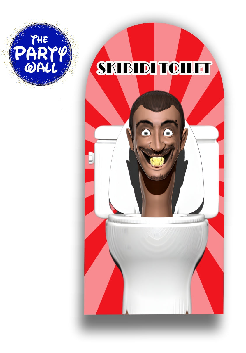 Skibidi Toilet - Funda para mampara de punta redonda