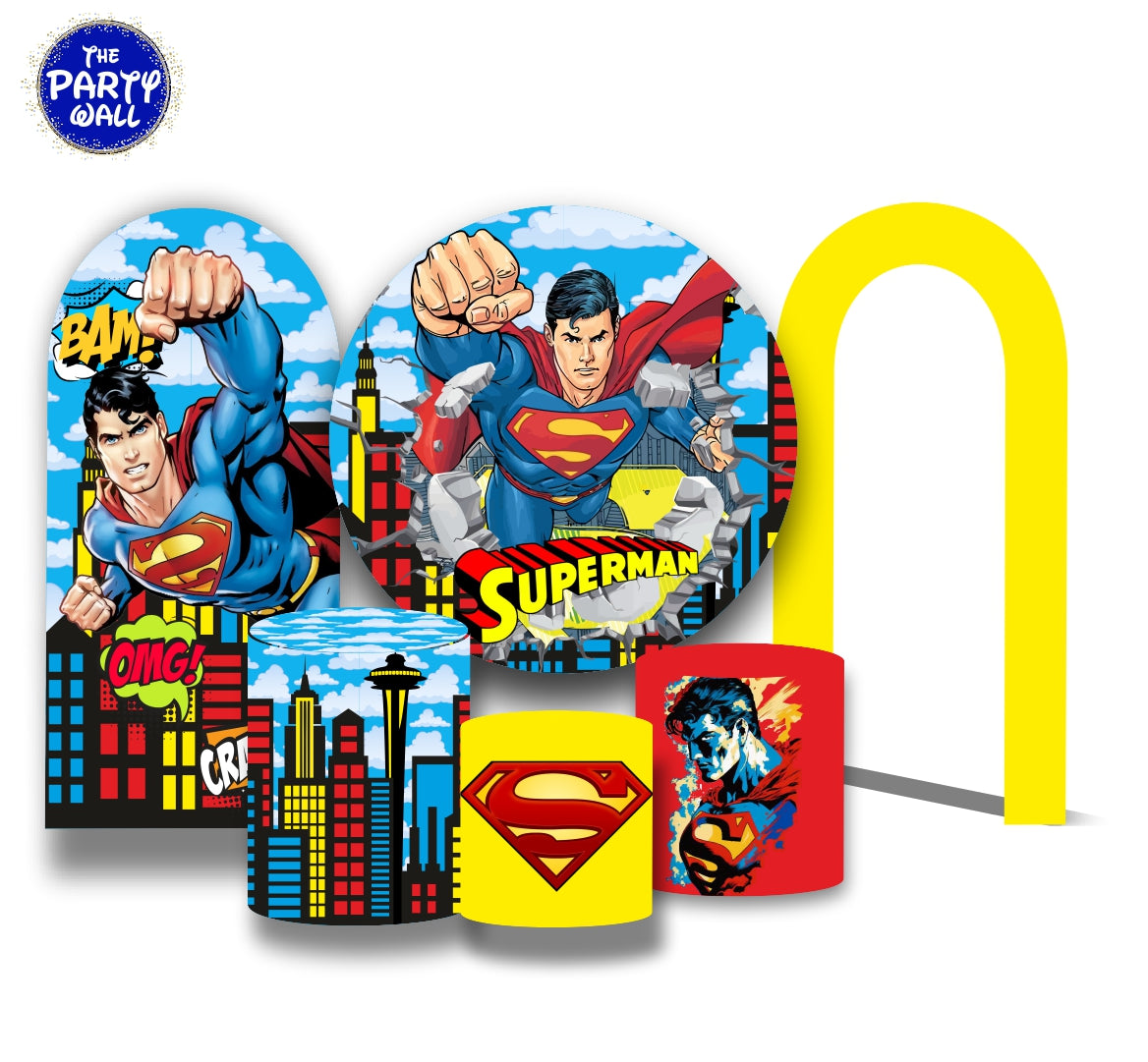 Superman - Fundas para set sencillo + 2 complementos