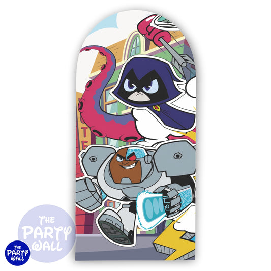 Teens Titans - Funda para mampara de punta redonda