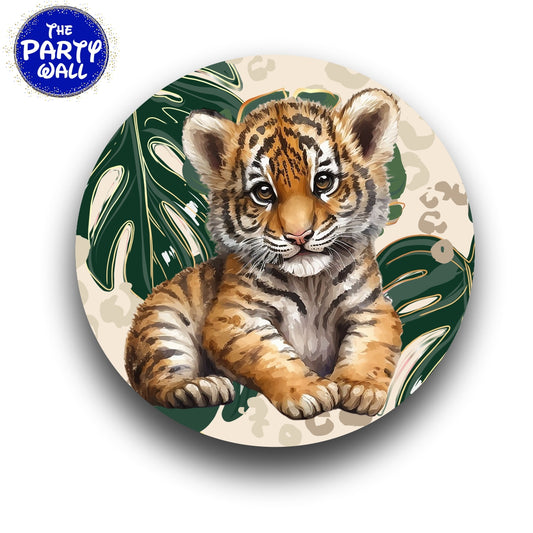 Tigre bebé - Funda para mampara circular