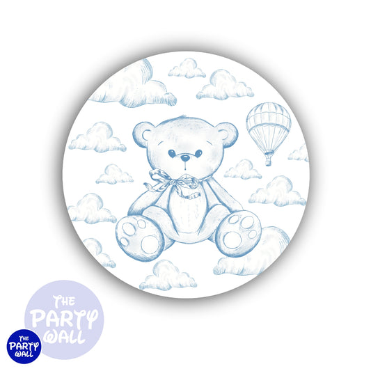 Toile de Jouy - Funda para mampara circular