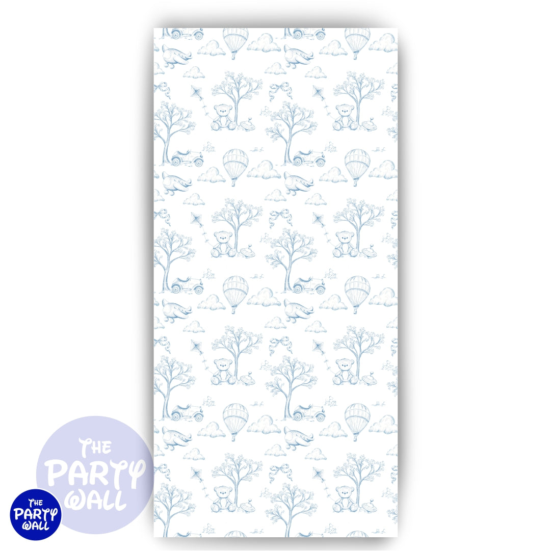 Toile de Jouy - Funda para mampara de punta redonda