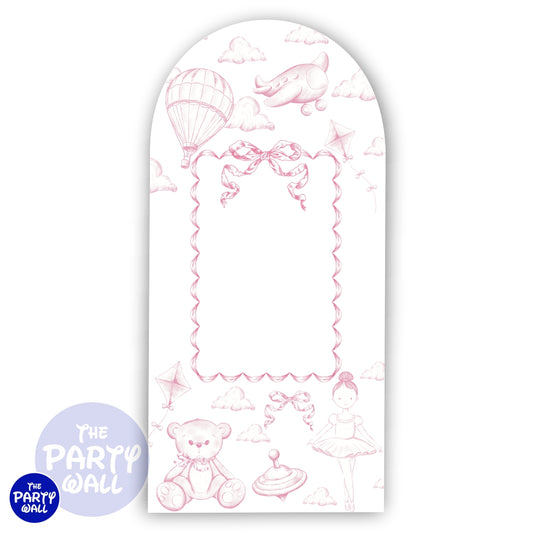 Toile de Jouy - Funda para mampara de punta redonda