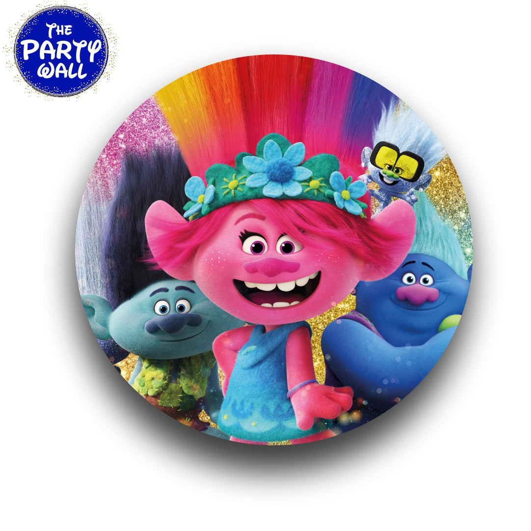 Trolls - Funda para mampara circular