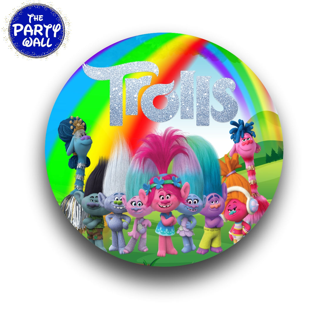 Trolls - Funda para mampara circular