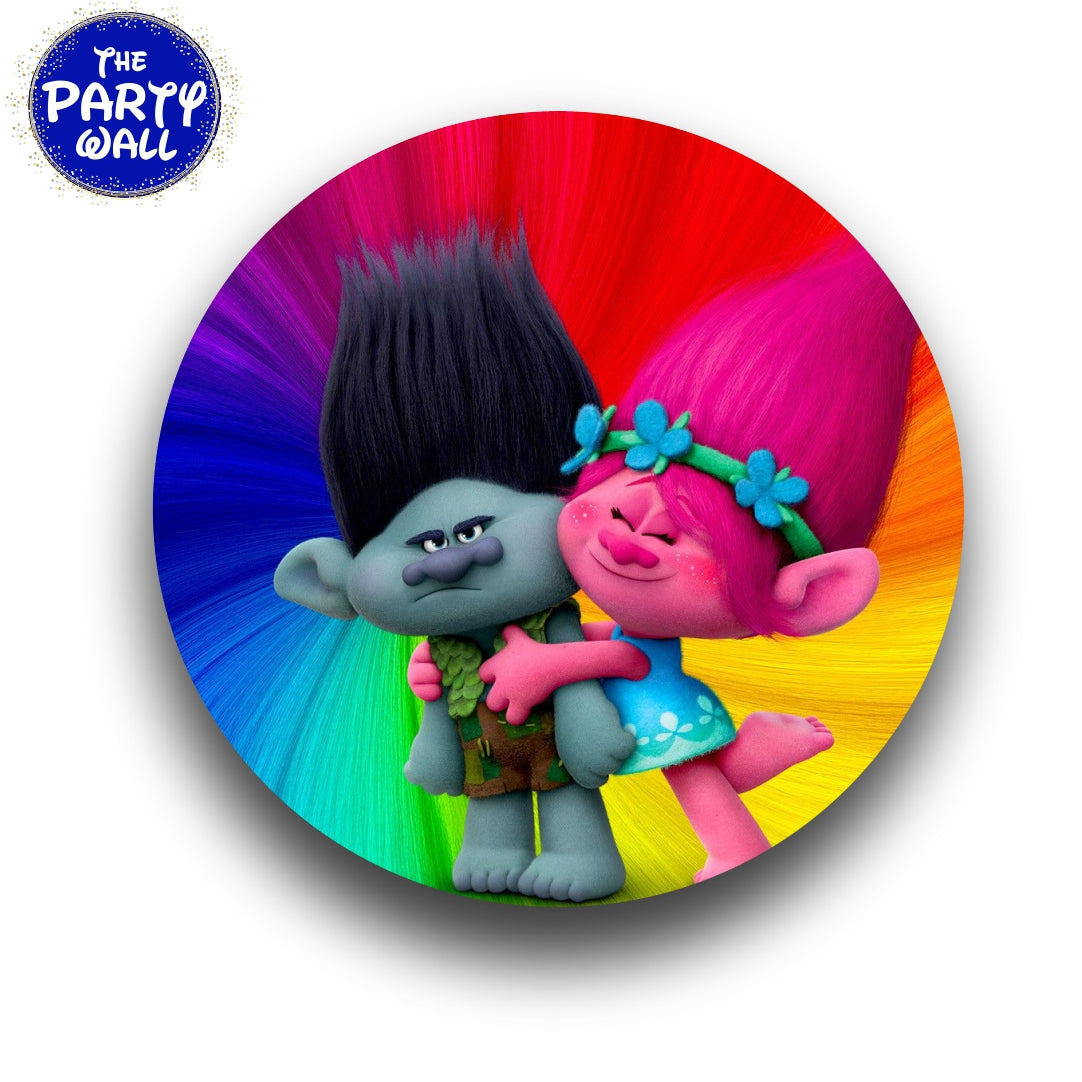 Trolls - Funda para mampara circular