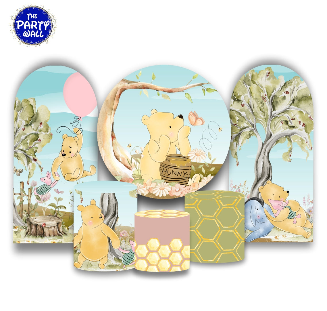 Winnie Pooh - Fundas para set + 2 complementos