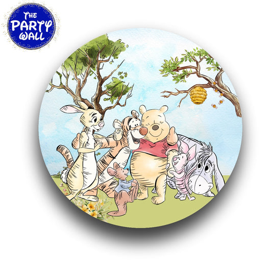 Winnie Pooh - Funda para mampara circular