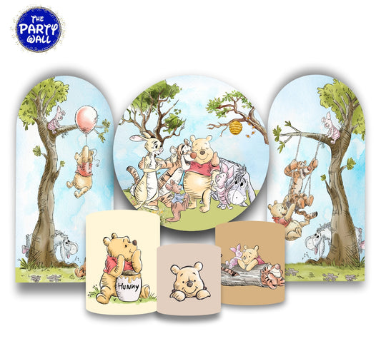 Winnie Pooh - Fundas para set + 2 complementos