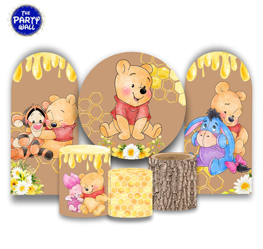 Winnie Pooh - Fundas para set + 2 complementos