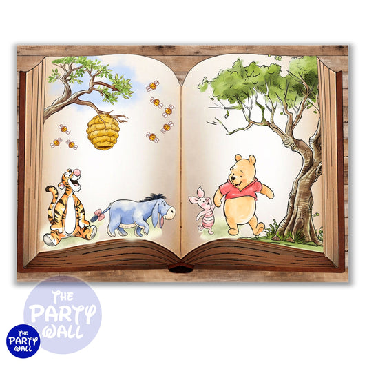 Winnie Pooh - Funda para mampara cuadrada o rectangular