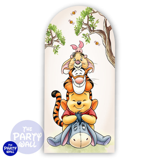Winnie Pooh - Funda para mampara de punta redonda