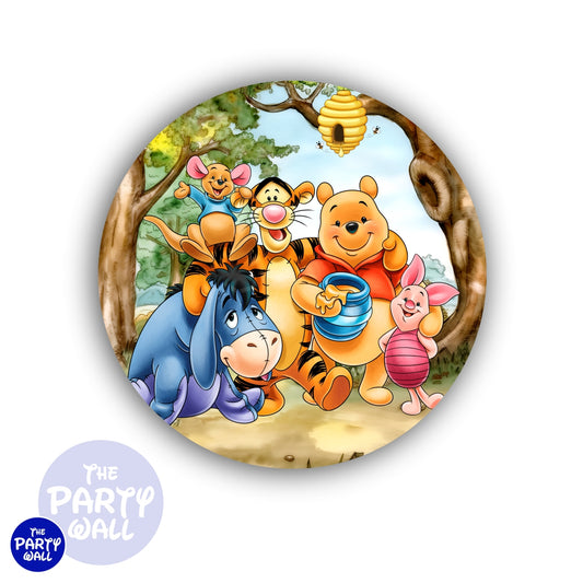 Winnie Pooh - Funda para mampara circular
