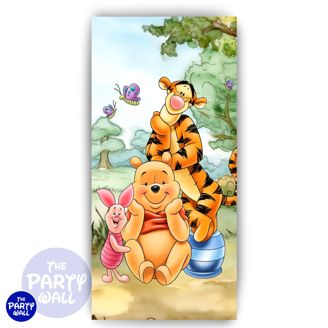 Winnie Pooh - Funda para mampara de punta redonda
