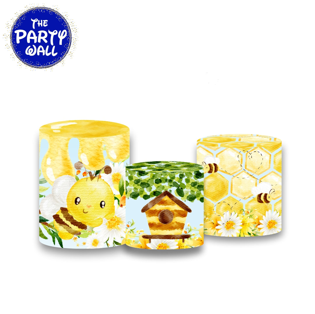 Abejas Cute - Fundas para cilindros