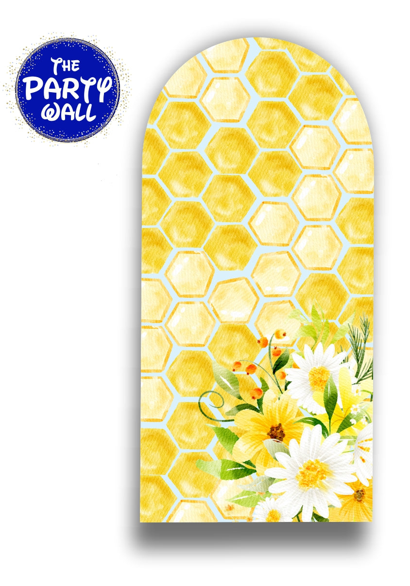 Abejas Cute - Funda para mampara de punta redonda