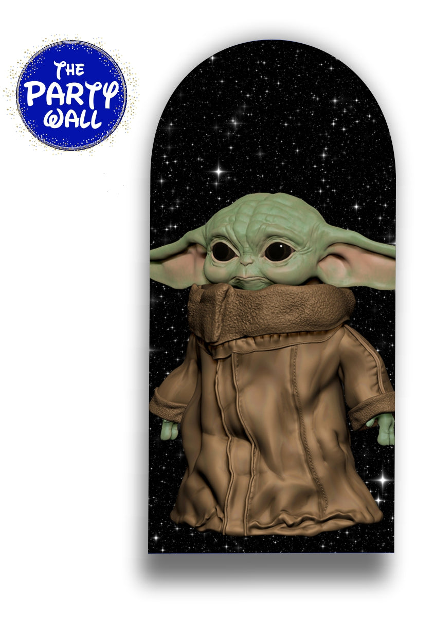 Baby Yoda - Funda para mampara de punta redonda