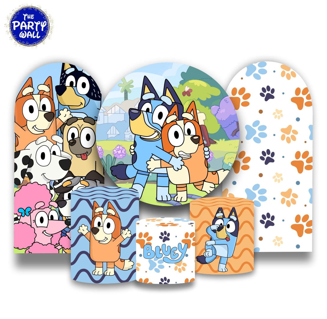 Bluey - Fundas para set + 2 complementos