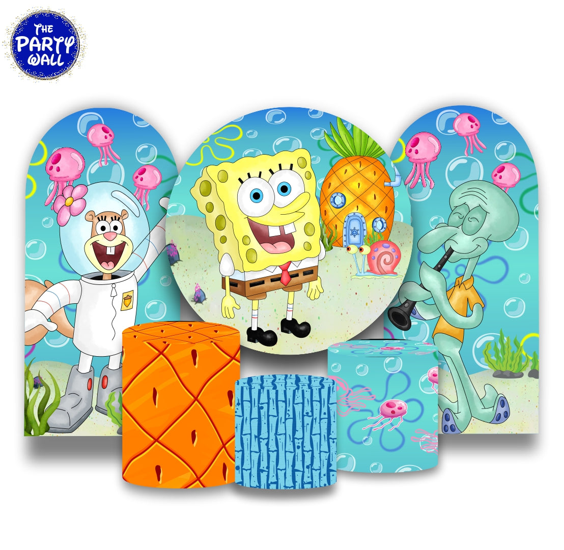 Bob Esponja - Fundas para set + 2 complementos