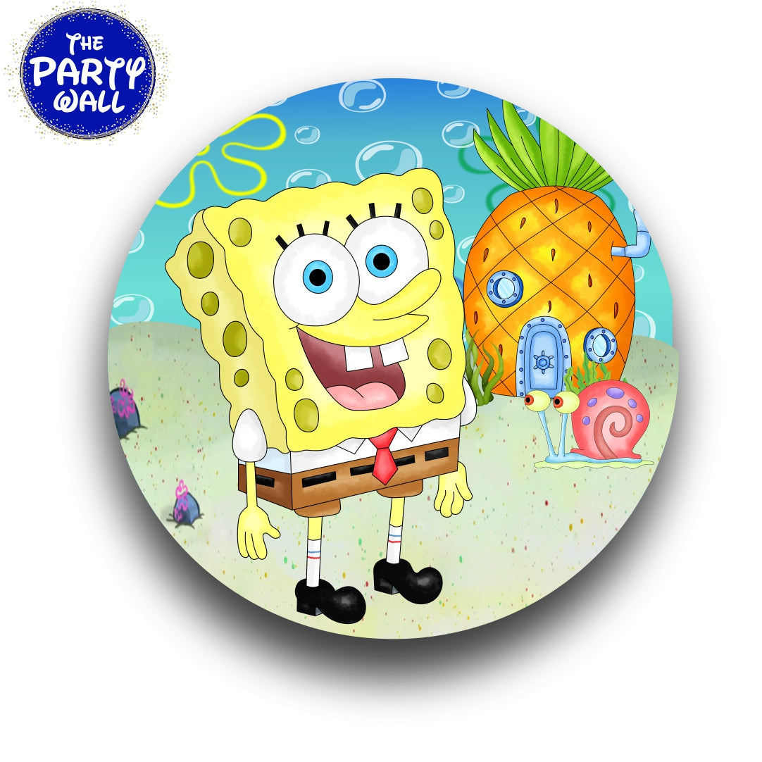 Bob Esponja - Funda para mampara circular