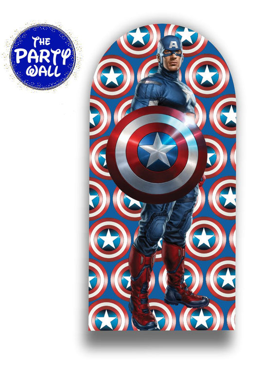 Capitán América - Funda para mampara de punta redonda