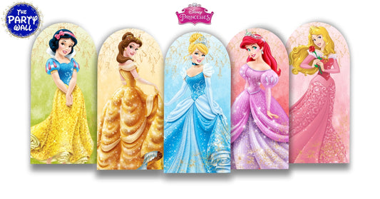 Colección Princesas Disney - Fundas para 5 mamparas de punta redonda