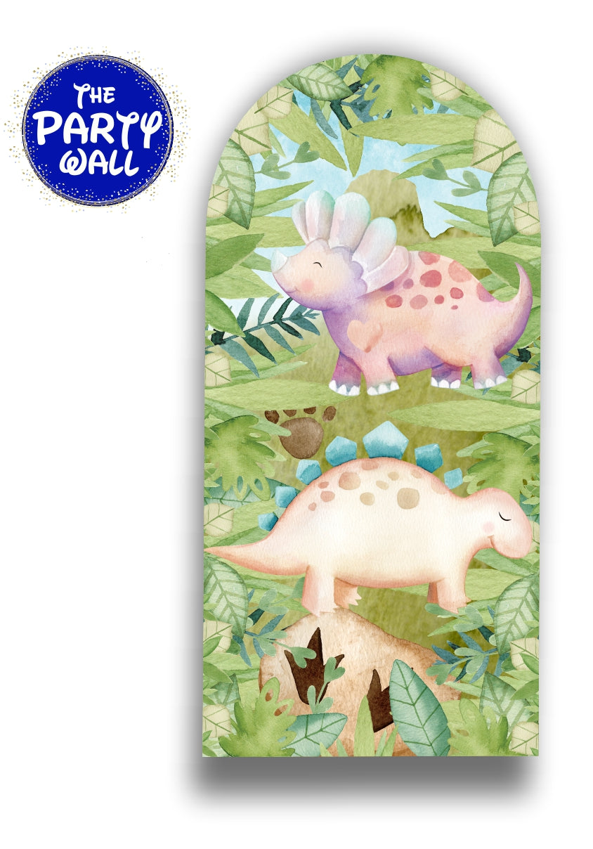 Dinosaurios Cute - Funda para mampara de punta redonda