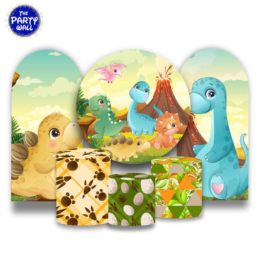 Dinosaurios Cute - Fundas para set + 2 complementos