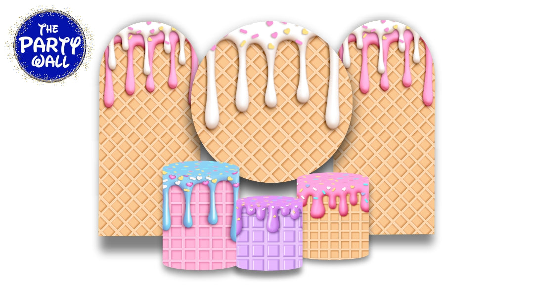 Helado - Ice Cream - Fundas para set + 2 complementos