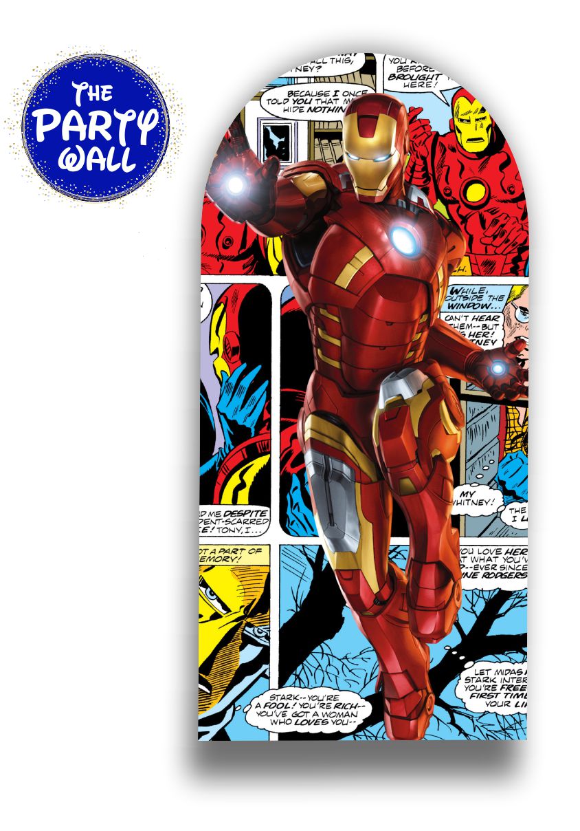 Iron Man - Funda para mampara de punta redonda