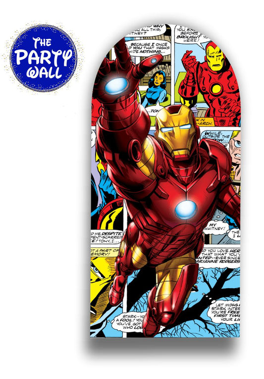 Iron Man - Funda para mampara de punta redonda
