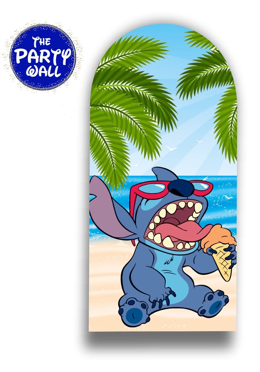 Lilo y Stitch - Funda para mampara de punta redonda
