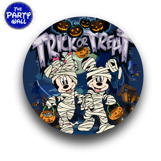 Mickey Halloween - Funda para mampara circular