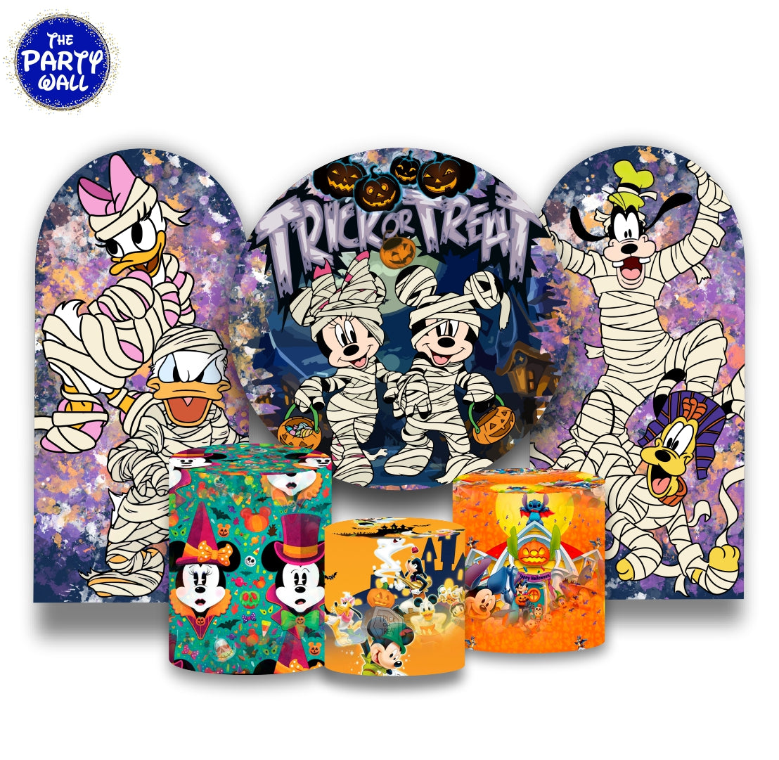 Mickey Halloween - Fundas para set + 2 complementos