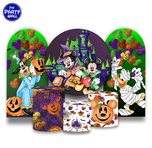 Mickey Halloween - Fundas para set + 2 complementos