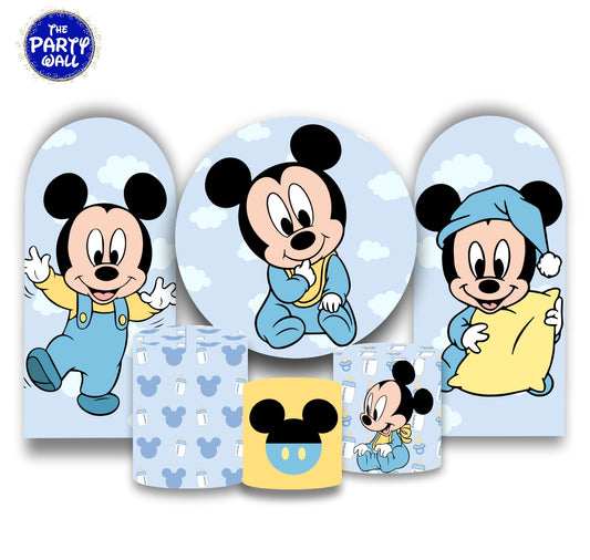 Mickey Mouse - Fundas para set + 2 complementos