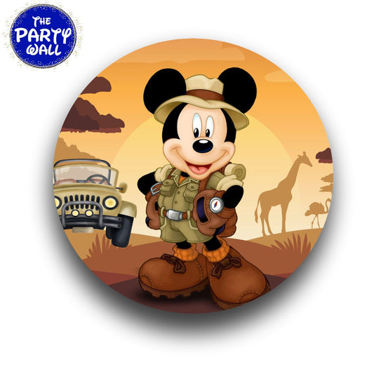 Mickey Mouse Safari - Funda para mampara circular
