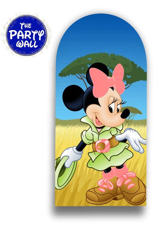 Mickey Mouse Safari - Funda para mampara de punta redonda