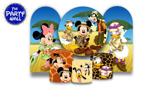 Mickey Mouse Safari - Fundas para set + 2 complementos