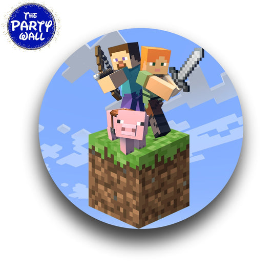 Minecraft - Funda para mampara circular